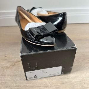 J.Crew Emery flat, black patent leather, size 6